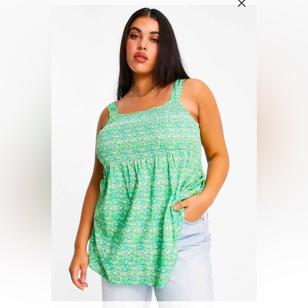 Floral smocked Women's Top